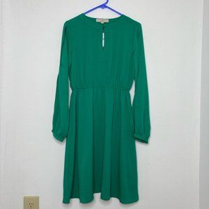 Long Sleeve Green LOFT Dress